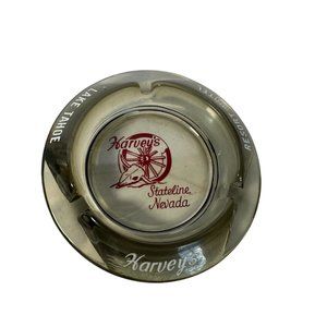 Vintage HARVEY'S LAKE TAHOE STATELINE ASHTRAY NEVADA